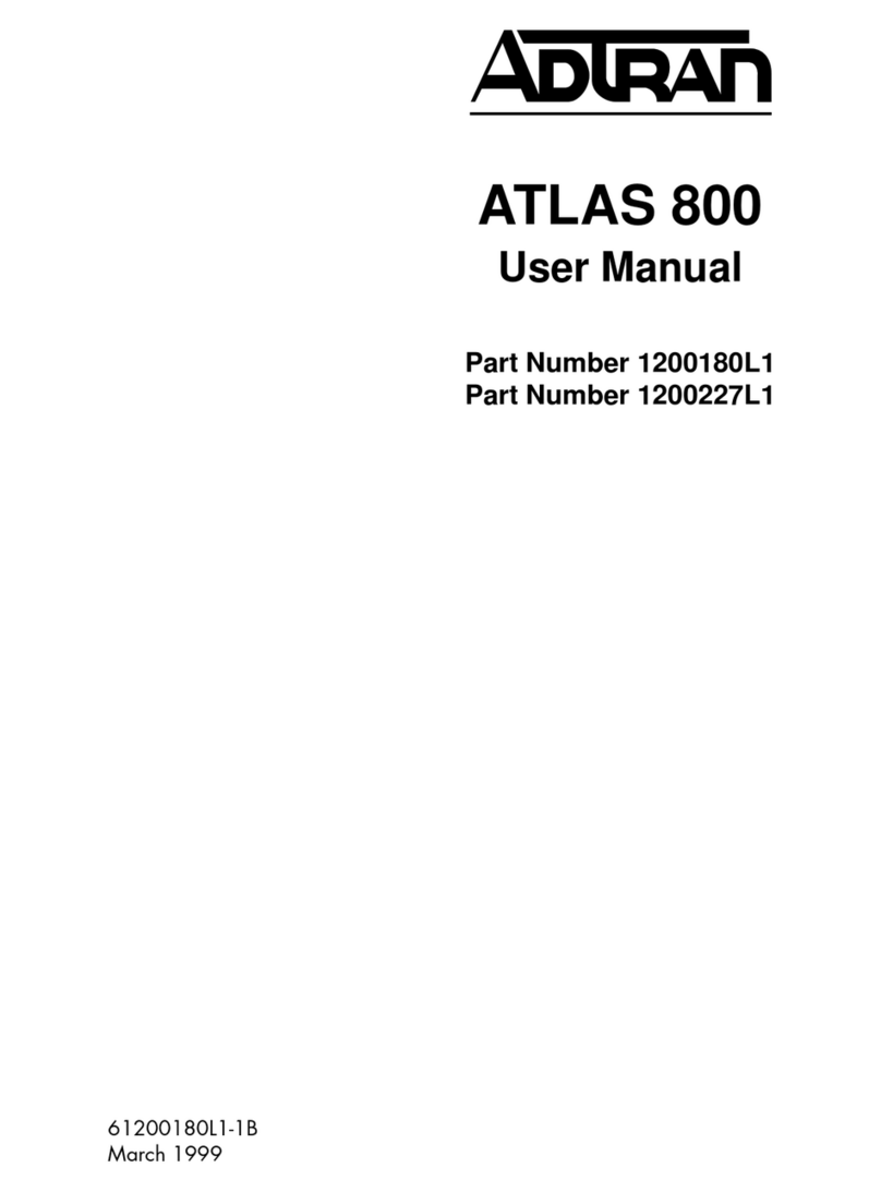 ADTRAN ATLAS 800 Series Module QUAD E1 user manual