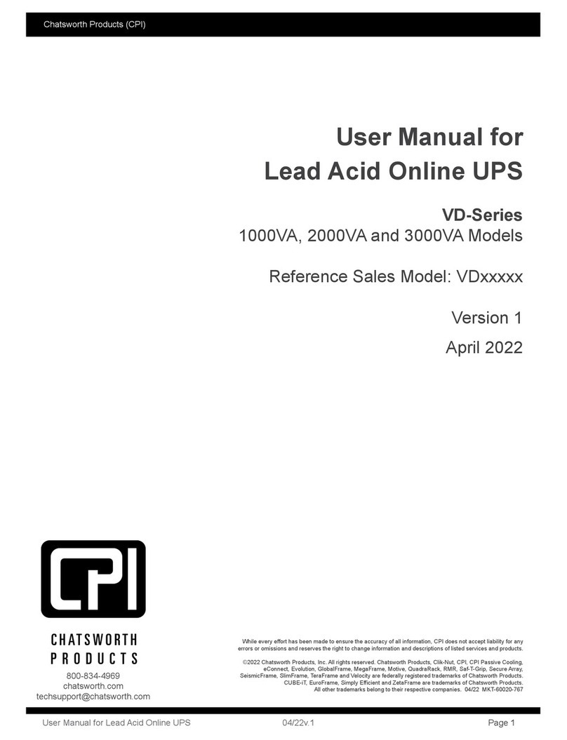 Chatsworth Products VD Series user manual