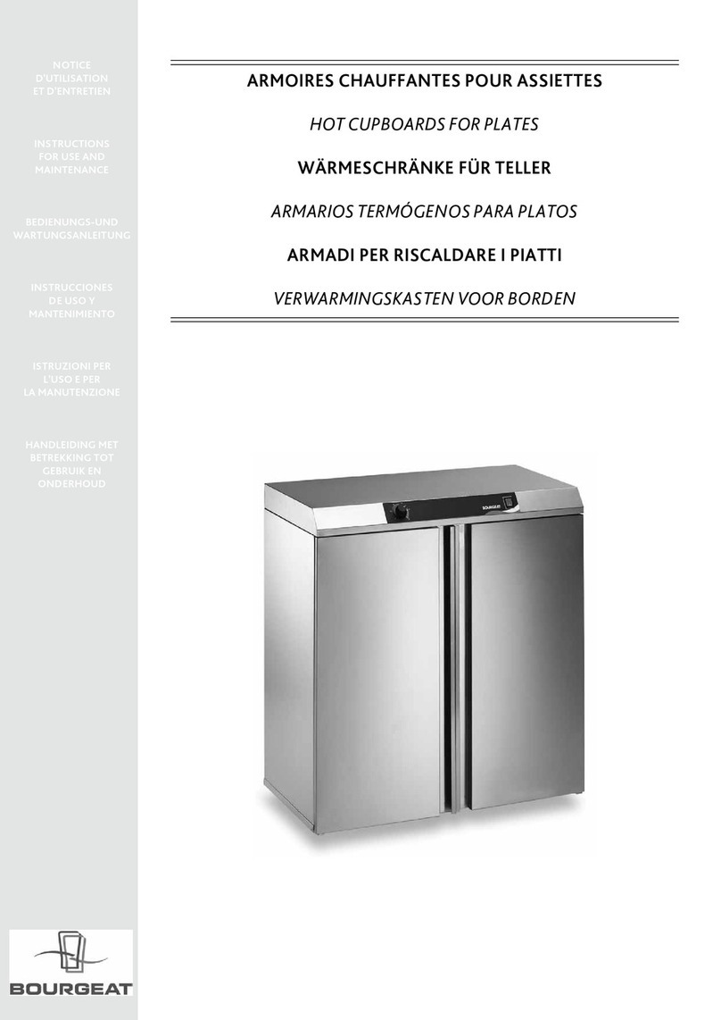 Bourgeat 60 plates Instructions for use and maintenance