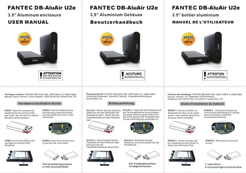 Fantec DB-AluAir U2e User manual