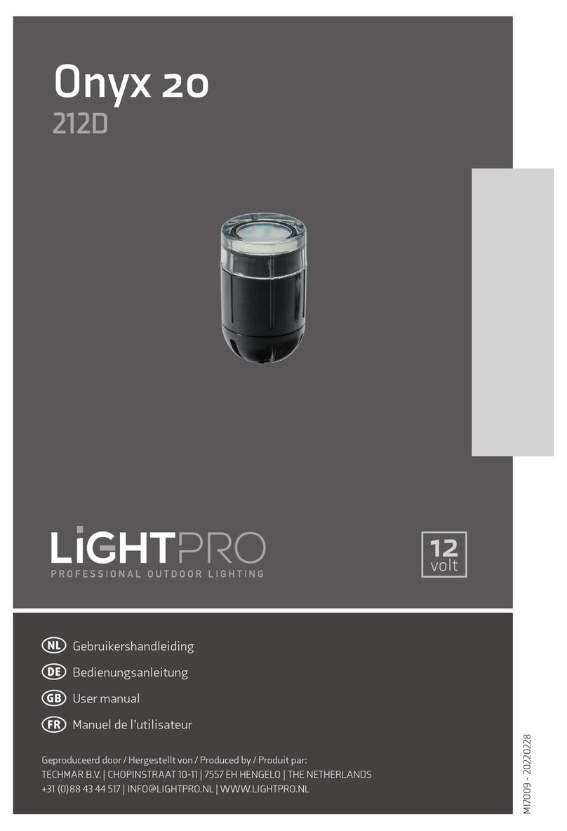LightPro Onyx 20 User manual