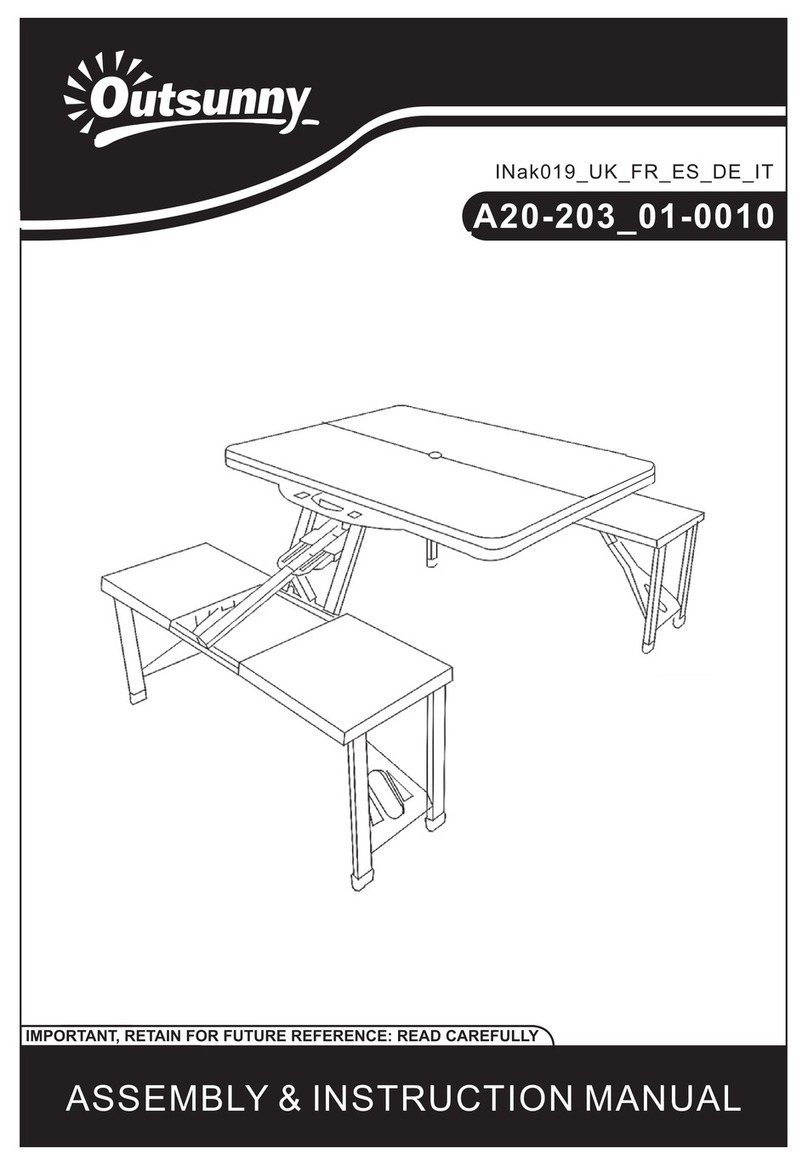 Outsunny A20-203 01-0010 Installation guide