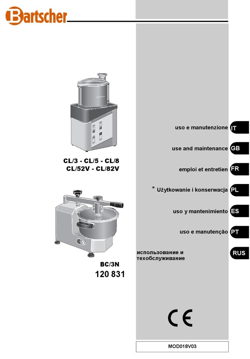 Bartscher CL/3 User guide