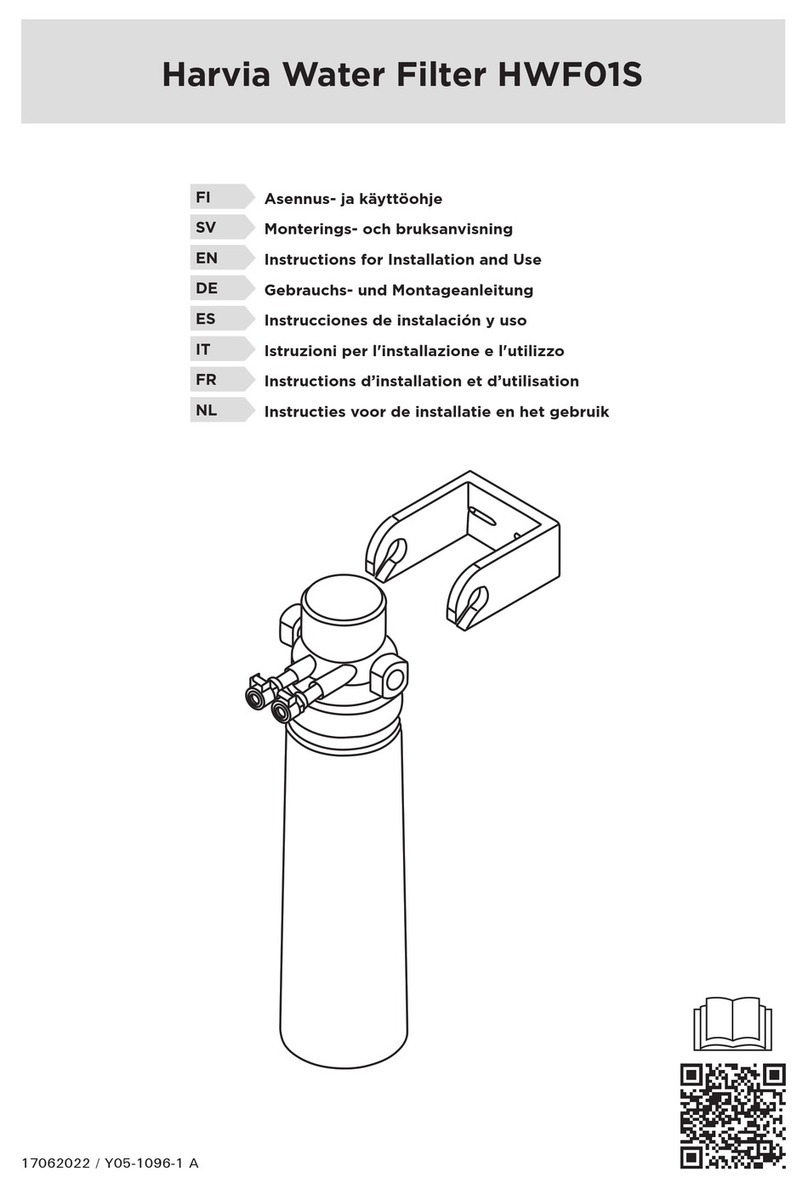 Harvia HWF01S Instructions for installation and use