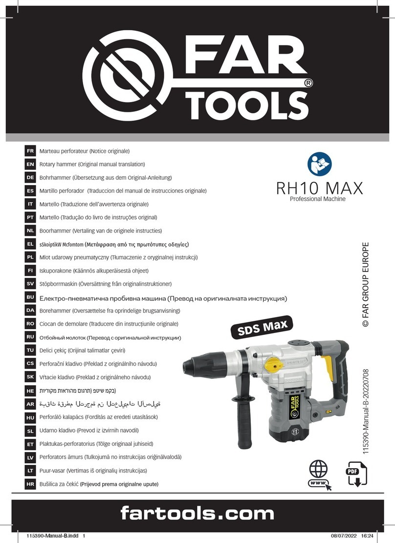 Far Tools RH10 MAX Original manual translation