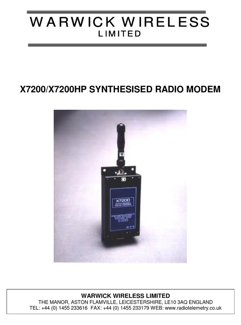 Warwick X7200 manual