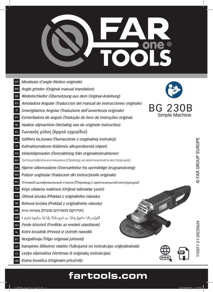 Far Tools One BG 230B Original manual translation