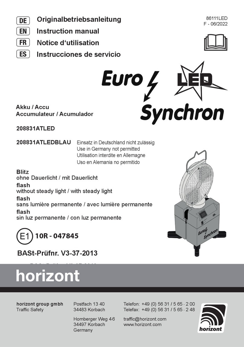 Horizont Euro-Blitz Akku synchro User manual