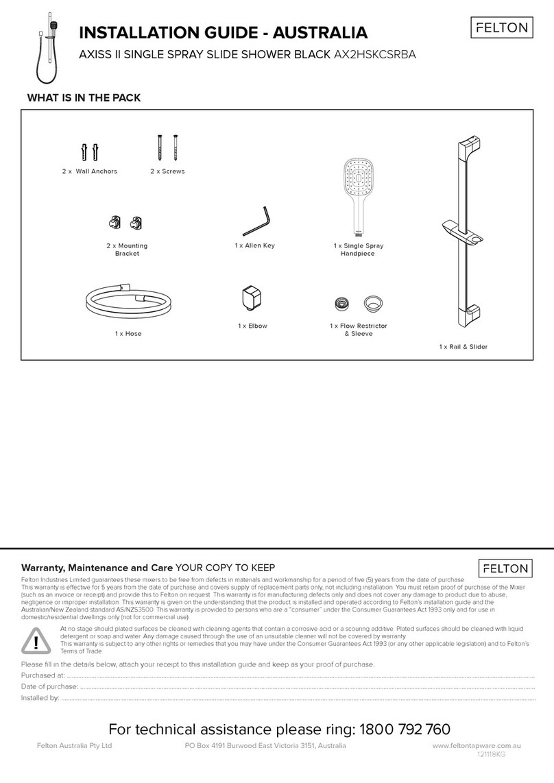 Felton AX2HSKCSRBA User manual