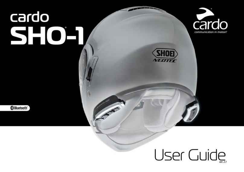 Cardo Systems SHO-01 User manual Cardo Systems SHO-01 User manual