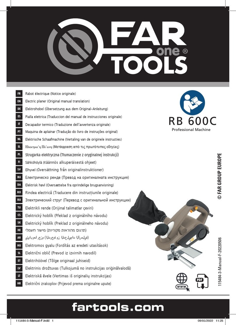 Far Tools One RB 600C Use and care manual