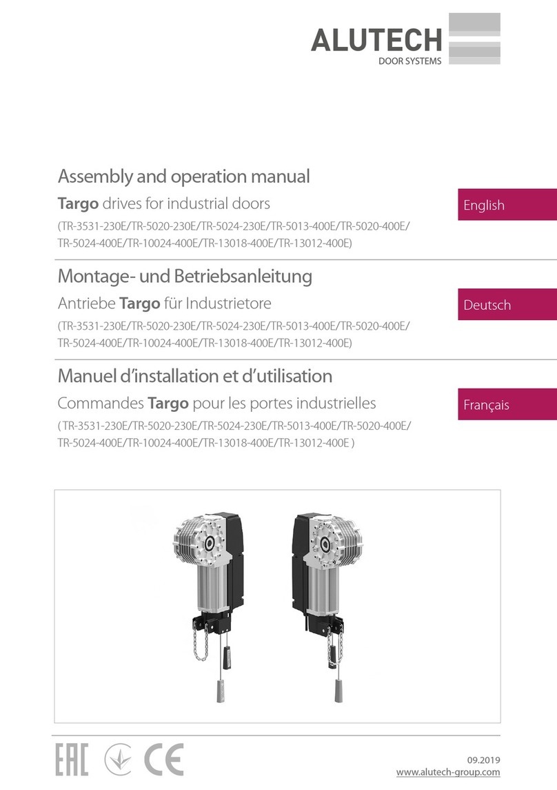 Alutech Targo TR-3531-230E Assembly and operation manual