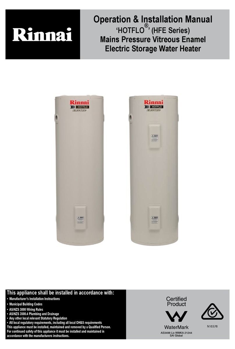 Rinnai HOTFLO HFE25S User manual