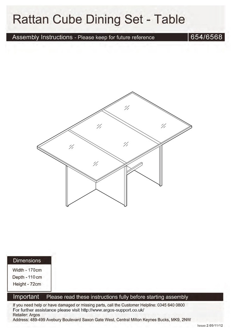 Argos 654/6568 Assembly instructions