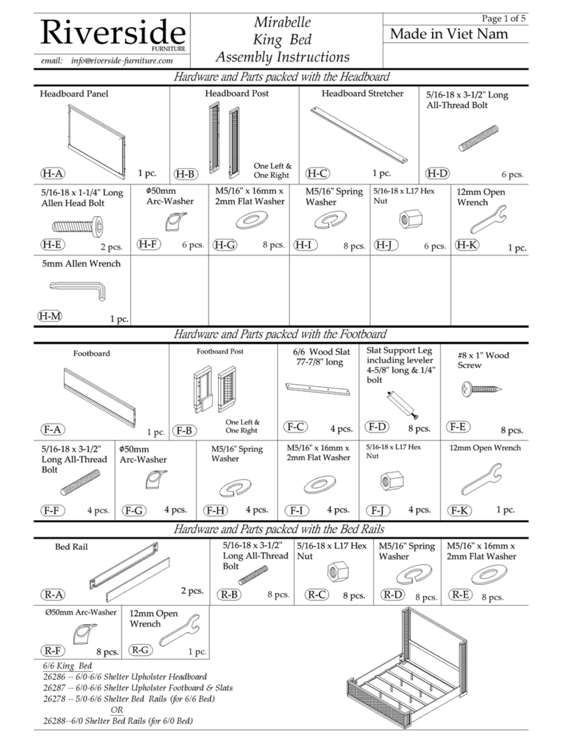 Riverside Mirabelle Assembly instructions