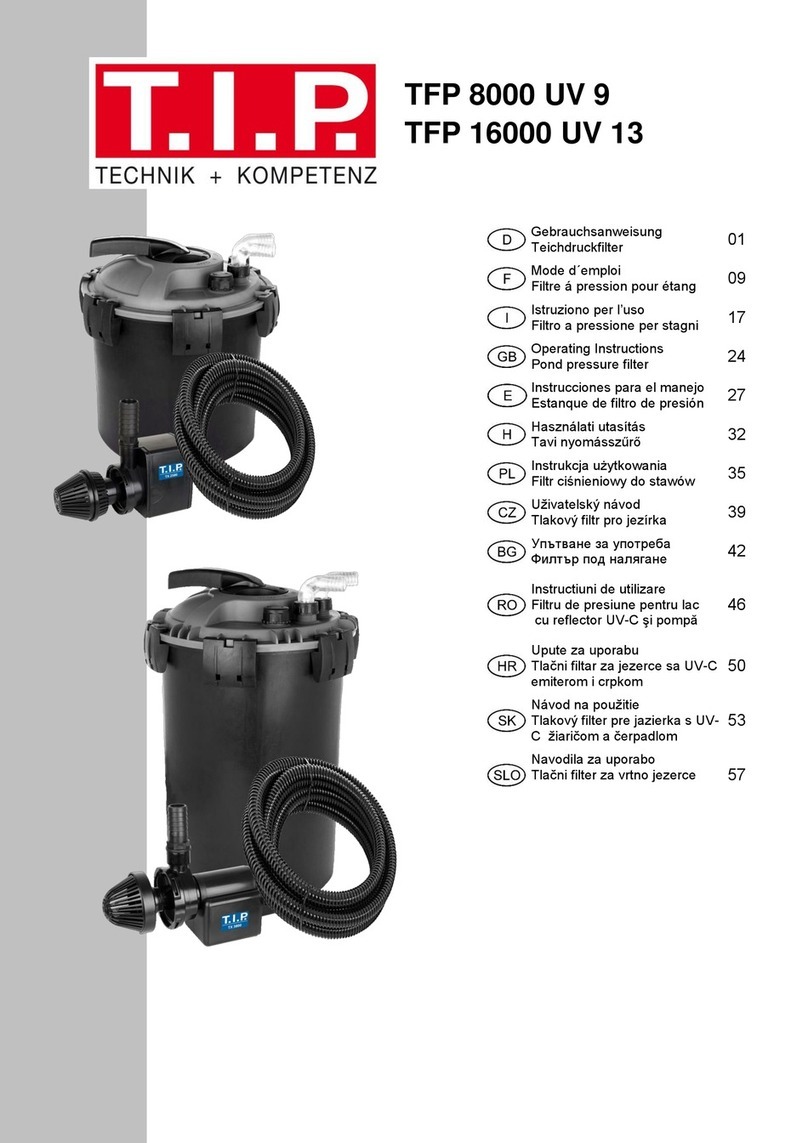 T.I.P. TFP 8000 UV 9 operating instructions