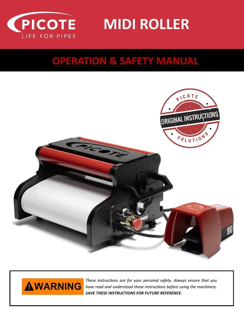 PICOTE Midi Roller Operation & safety manual