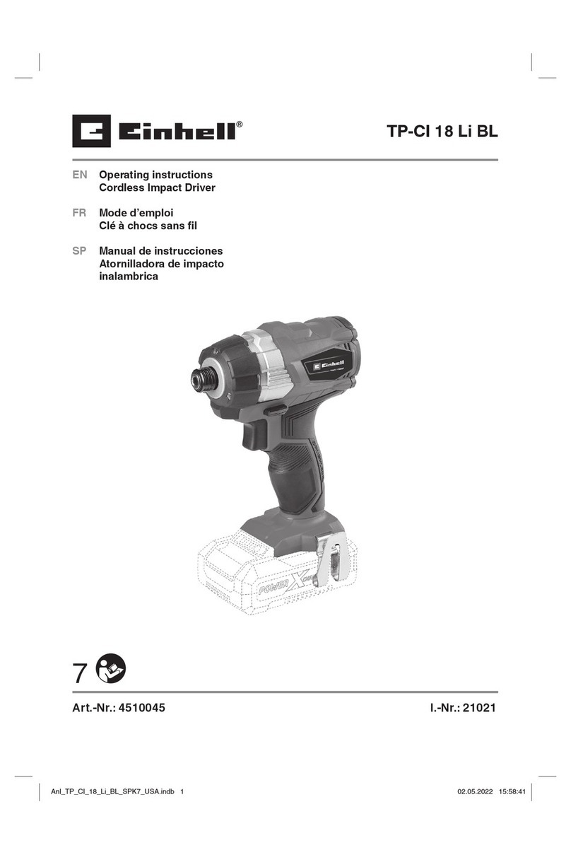 EINHELL TP-CI 18 Li BL User manual