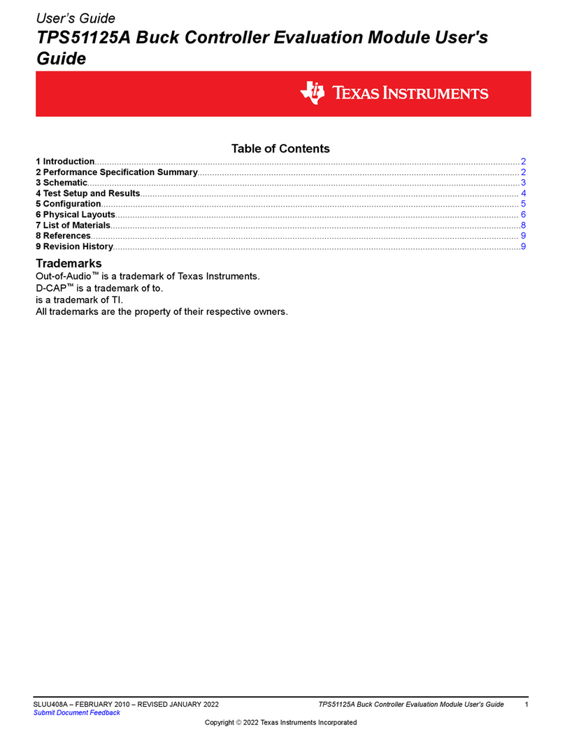 Texas Instruments TPS51125AEVM User manual