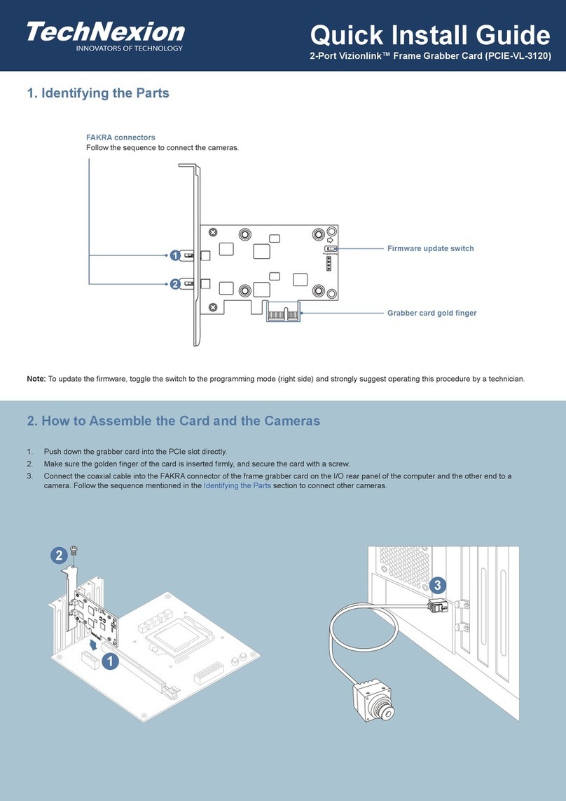 TechNexion Vizionlink PCIE-VL-3120 Quick install guide