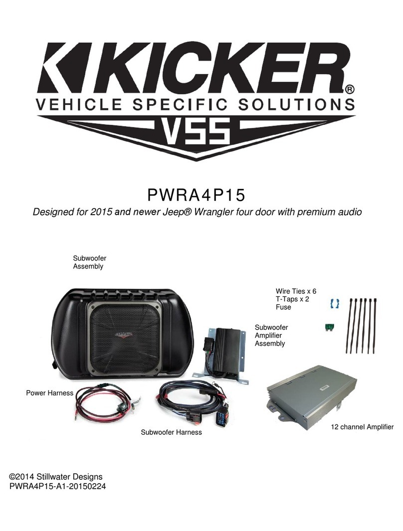 Kicker VSS PWRA4P15 User manual