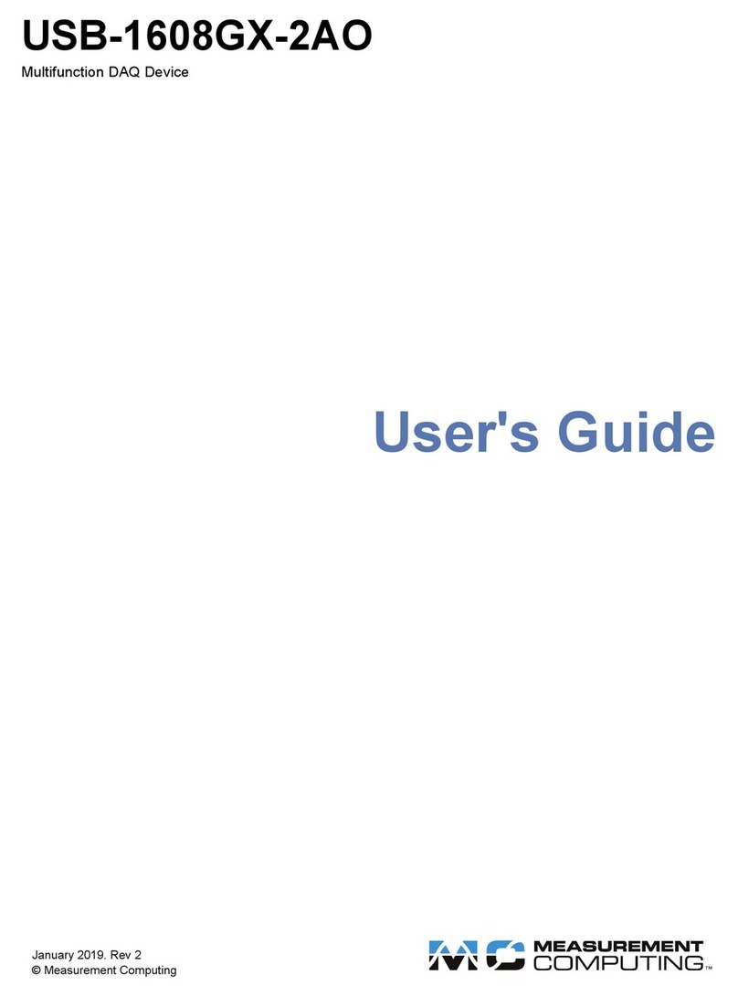 Measurement Computing USB-1608GX-AO User manual