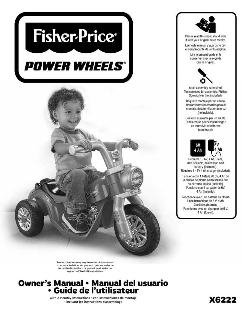 Fisher-Price POWER WHEELS X6222 owner's manual