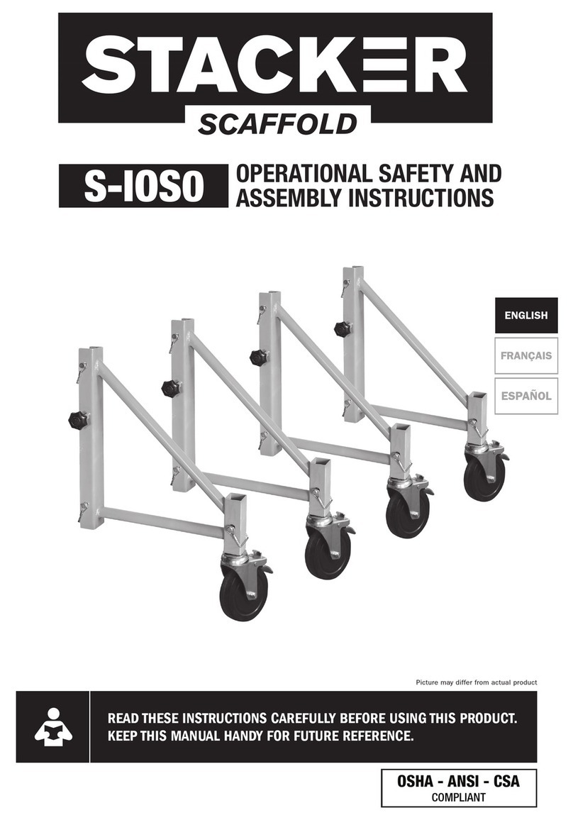STACKER S-IOS0 OPERATIONAL SAFETY AND ASSEMBLY INSTRUCTIONS