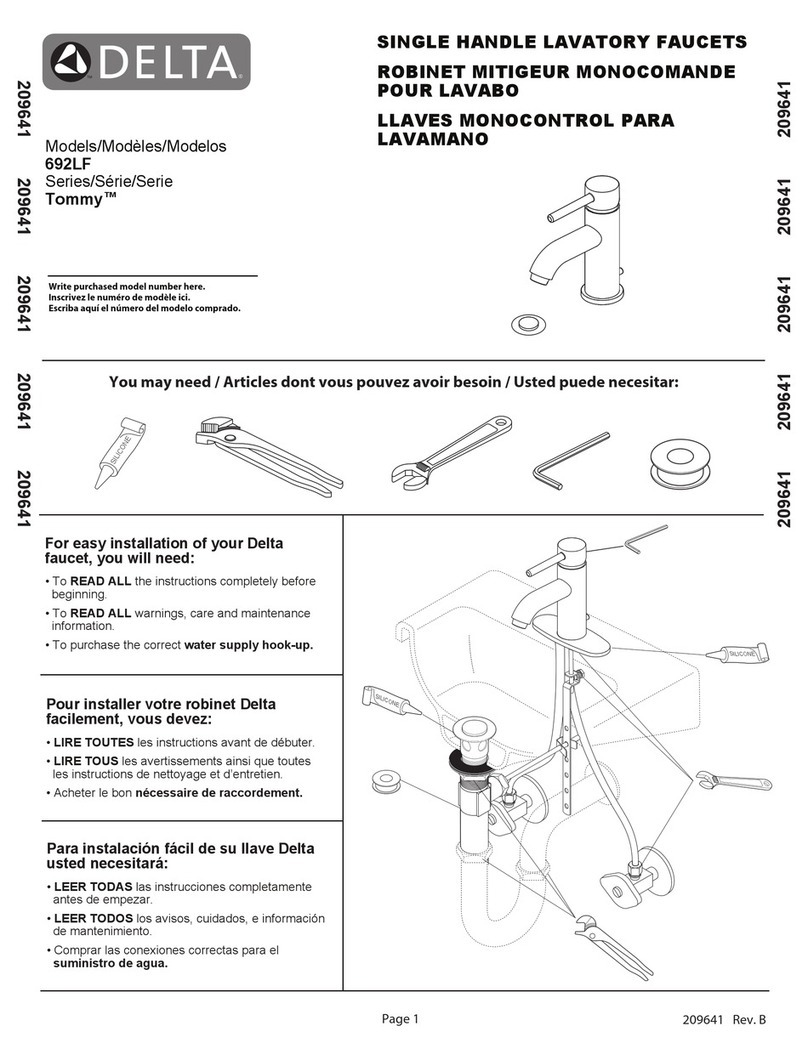 Delta Tommy 692LF User manual