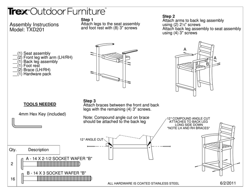 TREX TXD201 Assembly instructions