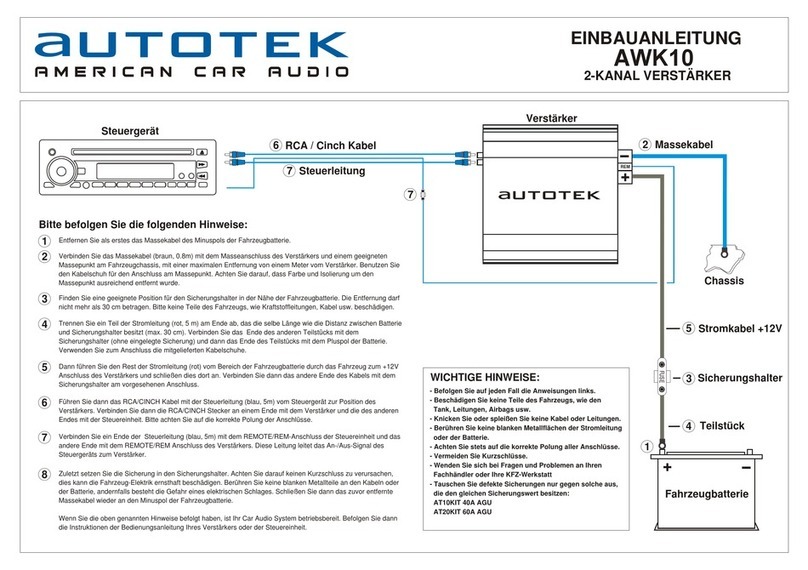 Autotek AWK10 installation guide