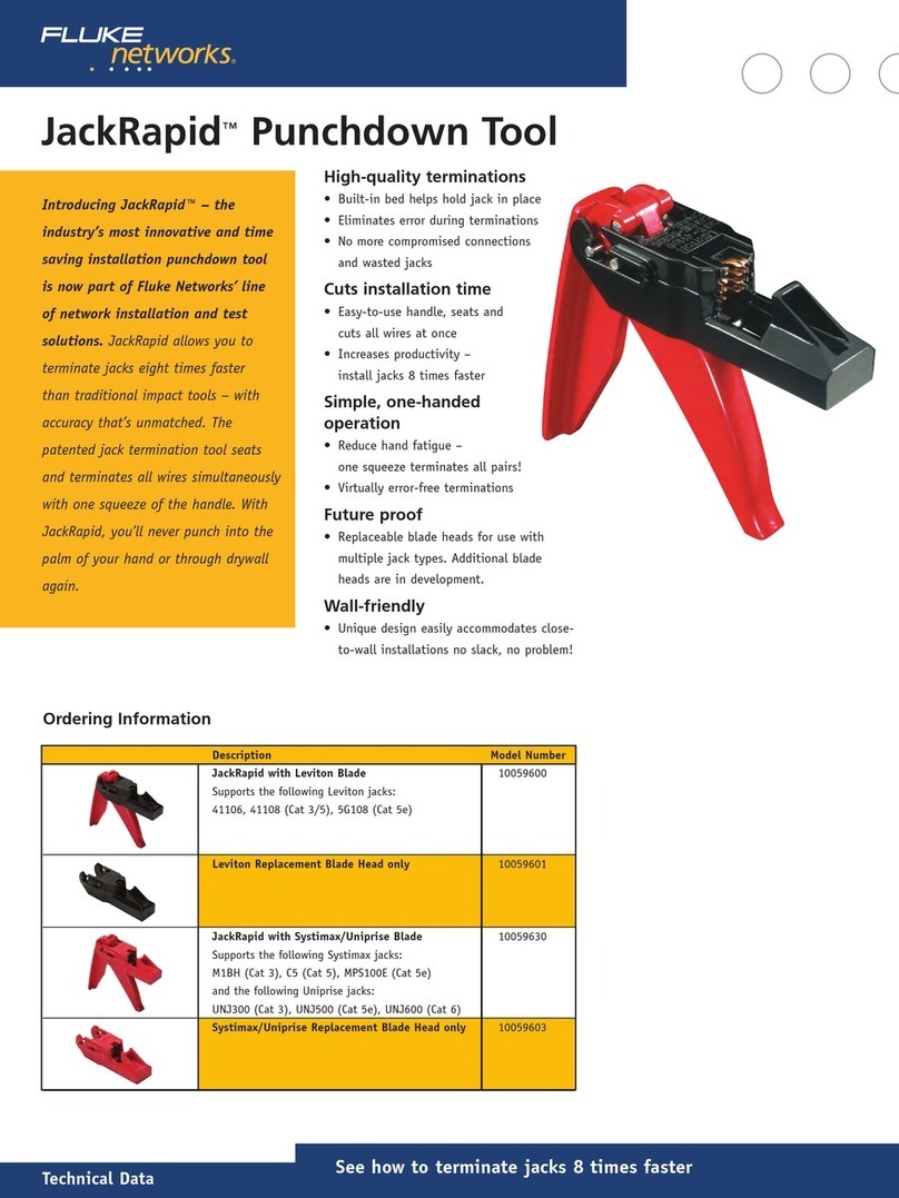 Fluke JackRapid 10059600 manual