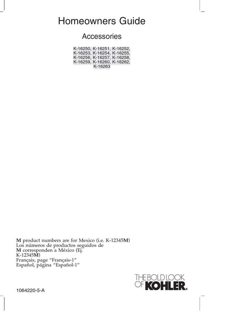Kohler K-16250 Assembly instructions