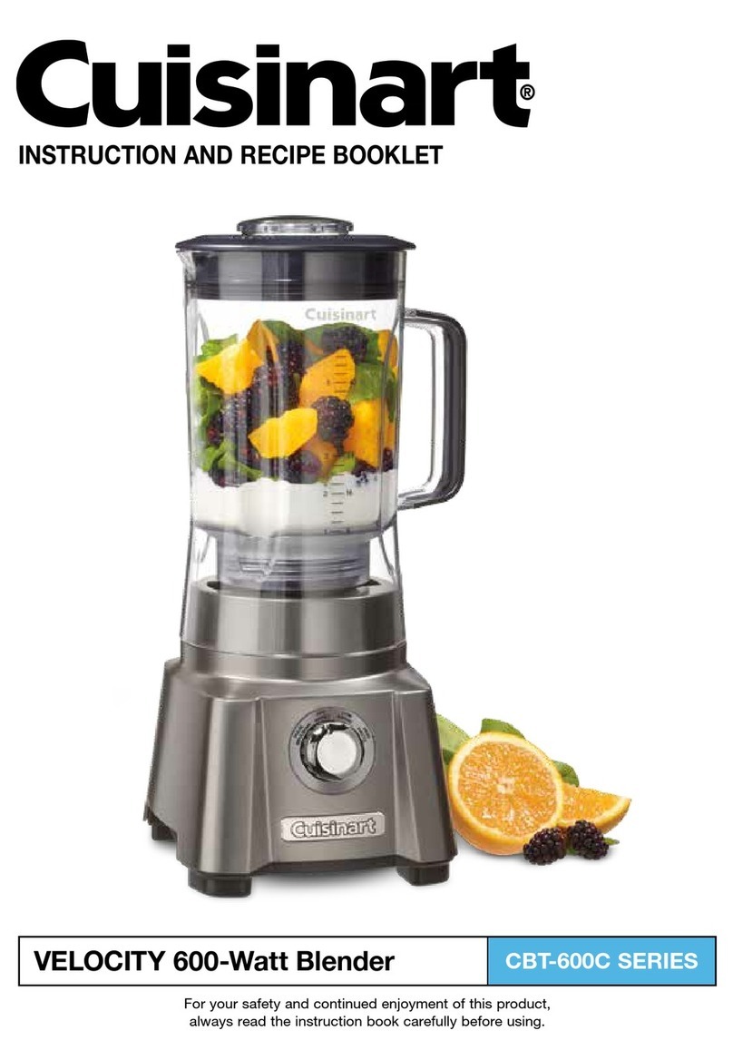 Cuisinart VELOCITY CBT-600C Series Service manual