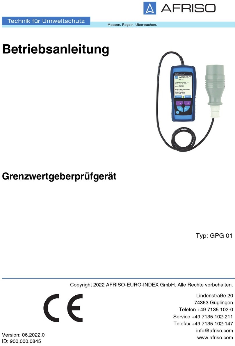 AFRISO GPG 01 operating instructions