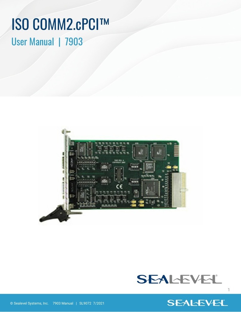 SeaLevel ISO COMM2.cPCI User manual