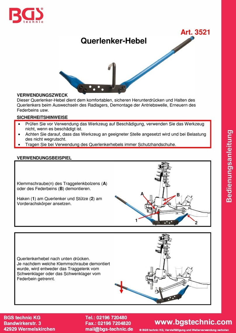 BGS technic BGS 3521 instruction manual