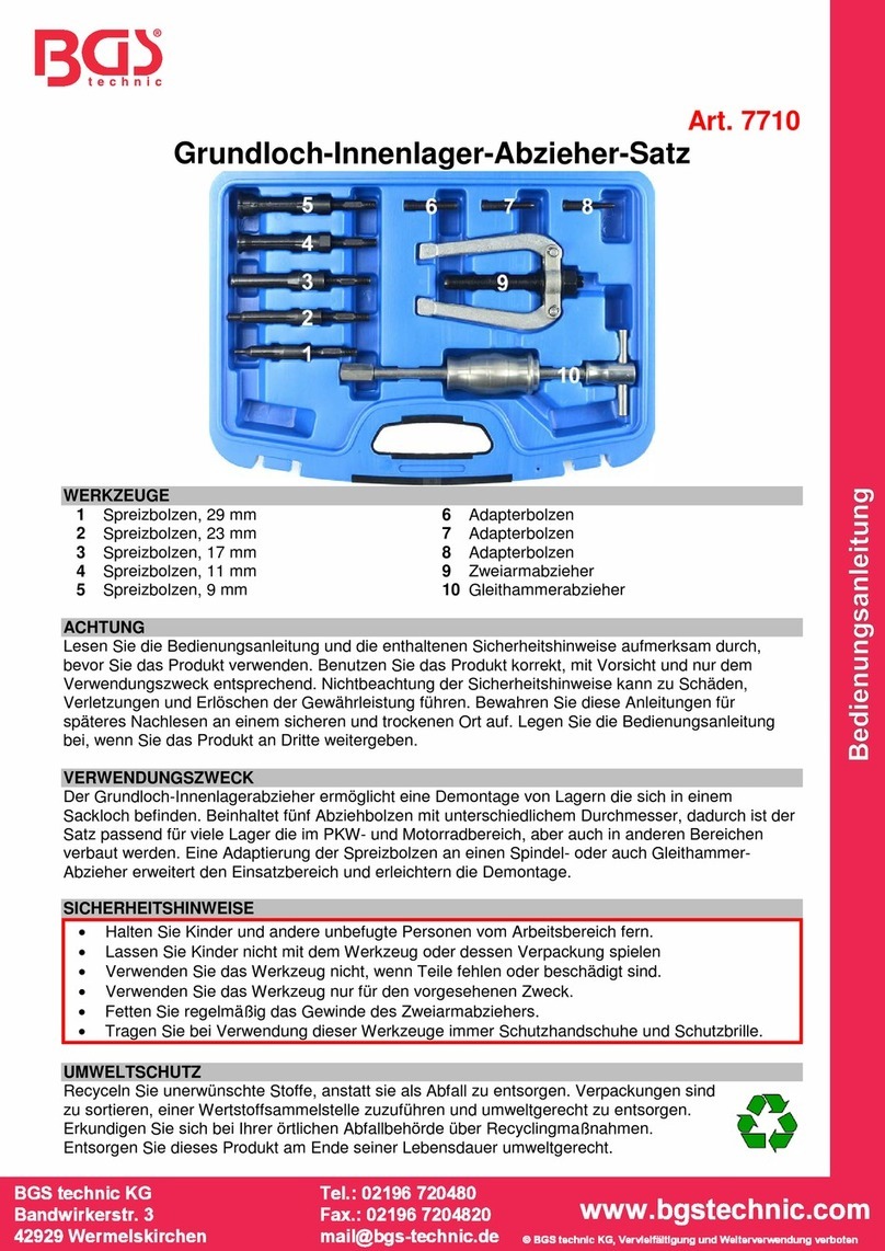 BGS technic BGS 7710 instruction manual