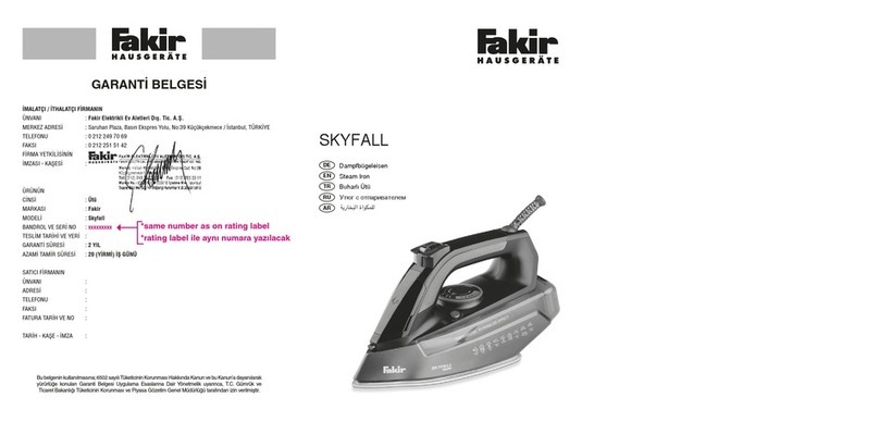 Fakir SKYFALL User manual