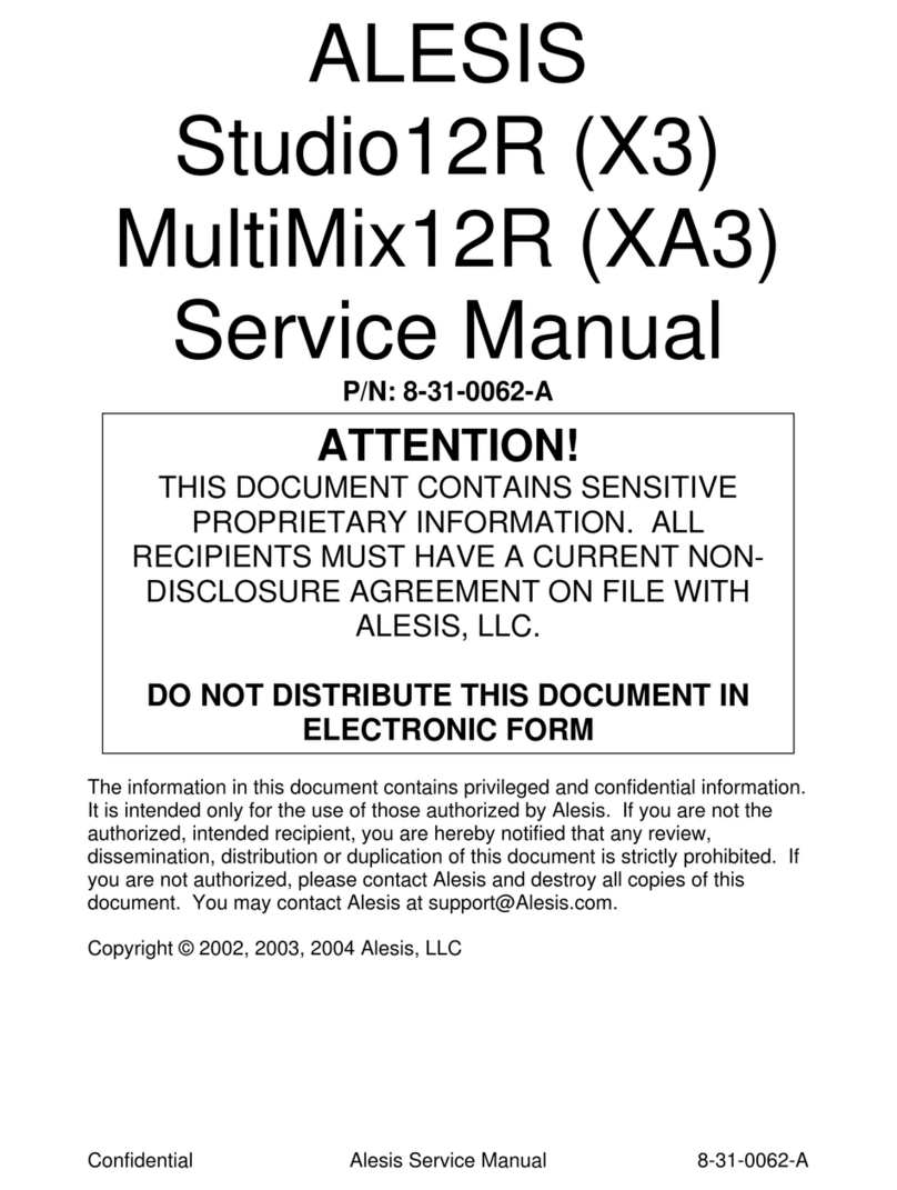 Alesis Studio12R User manual