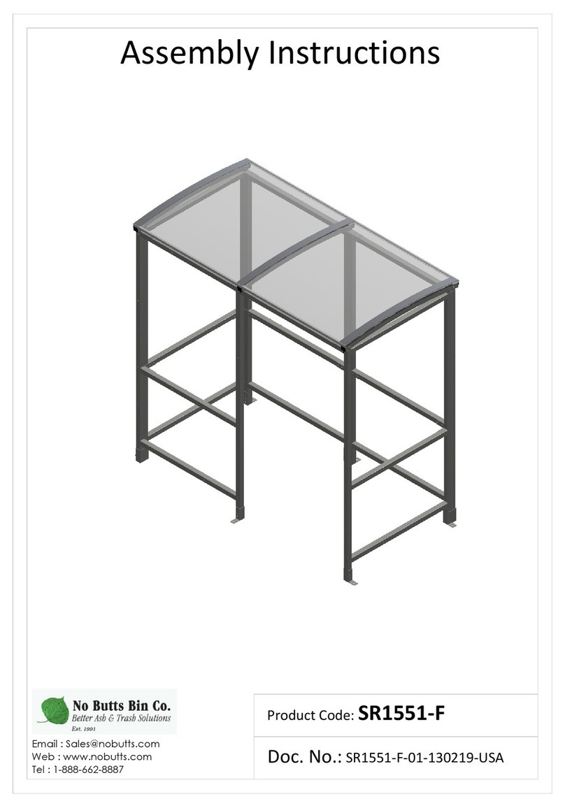 No Butts Bin SR1551-F User manual No Butts Bin SR1551-F User manual