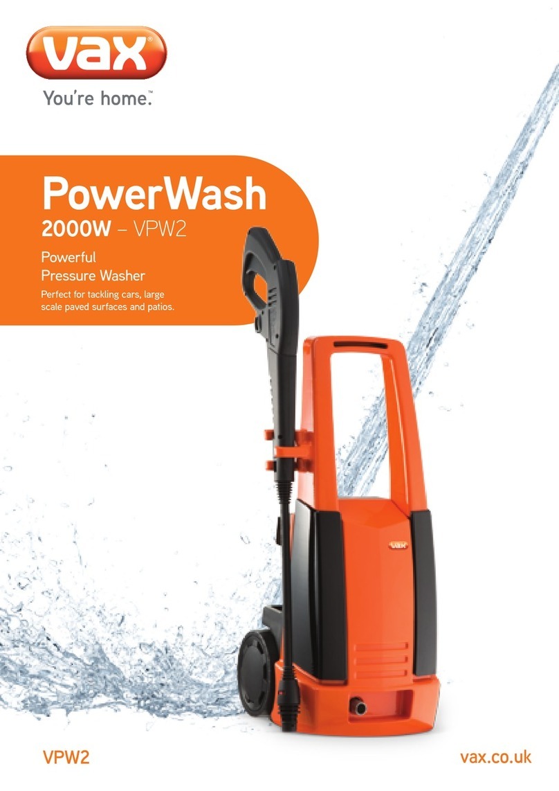 Vax PowerWash 2000W manual Vax PowerWash 2000W manual