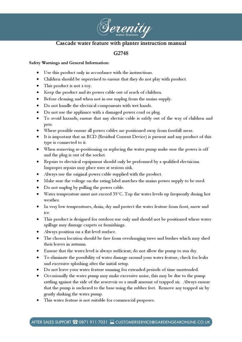 Serenity G2748 instruction manual