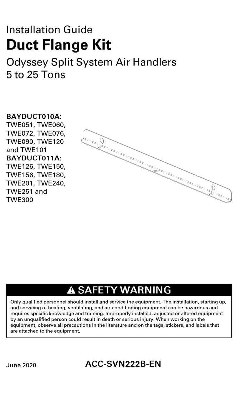 Trane BAYDUCT010A User manual