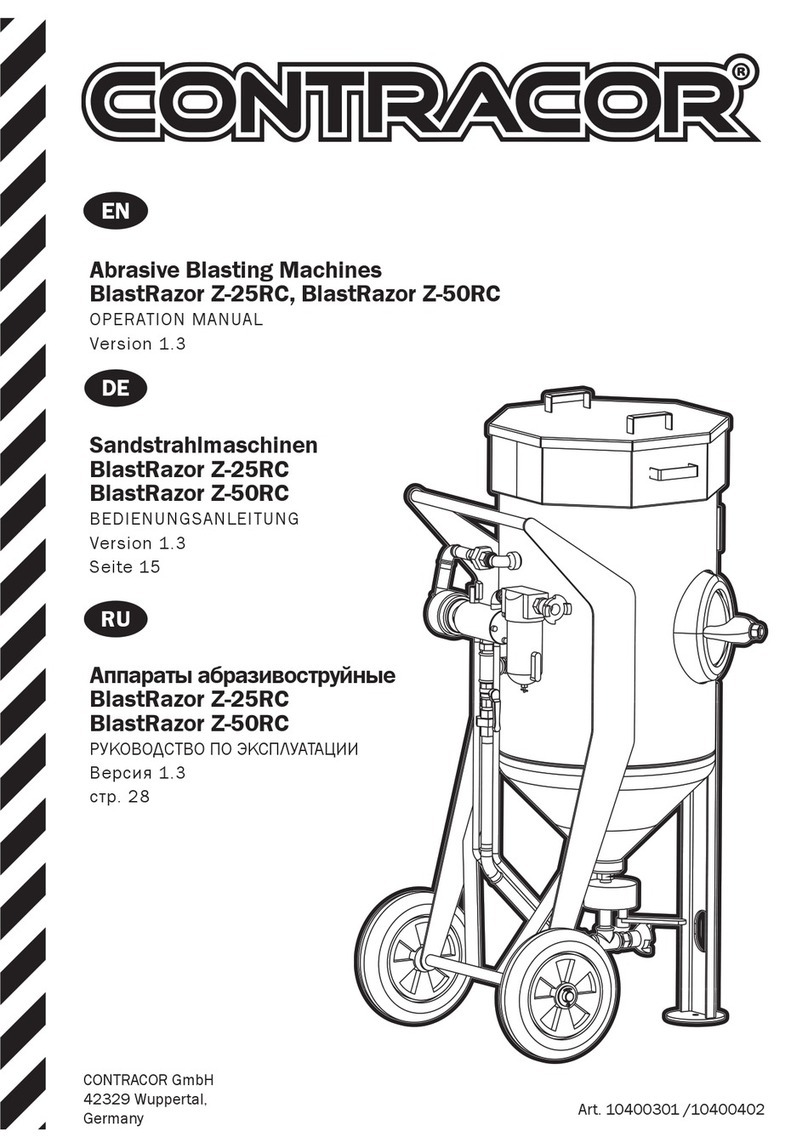 Contracor BlastRazor Z-25RC Operation manual