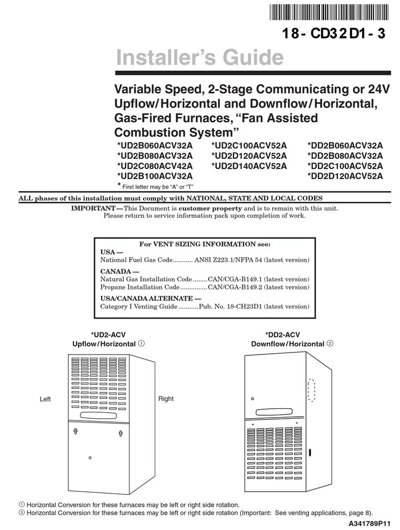 Trane UD2B060ACV32A Series Assembly instructions