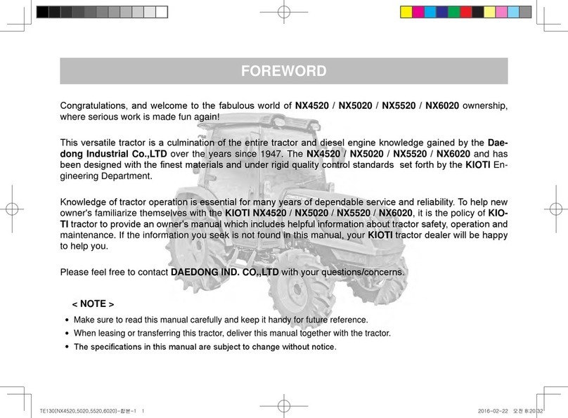 Kioti NX4520 User manual